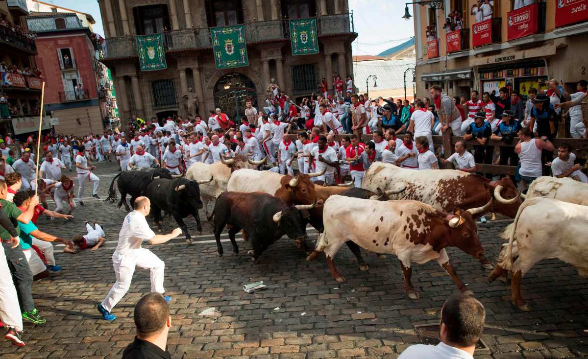 Fotogalería: segundo día del Festival San Fermín en Pamplona.