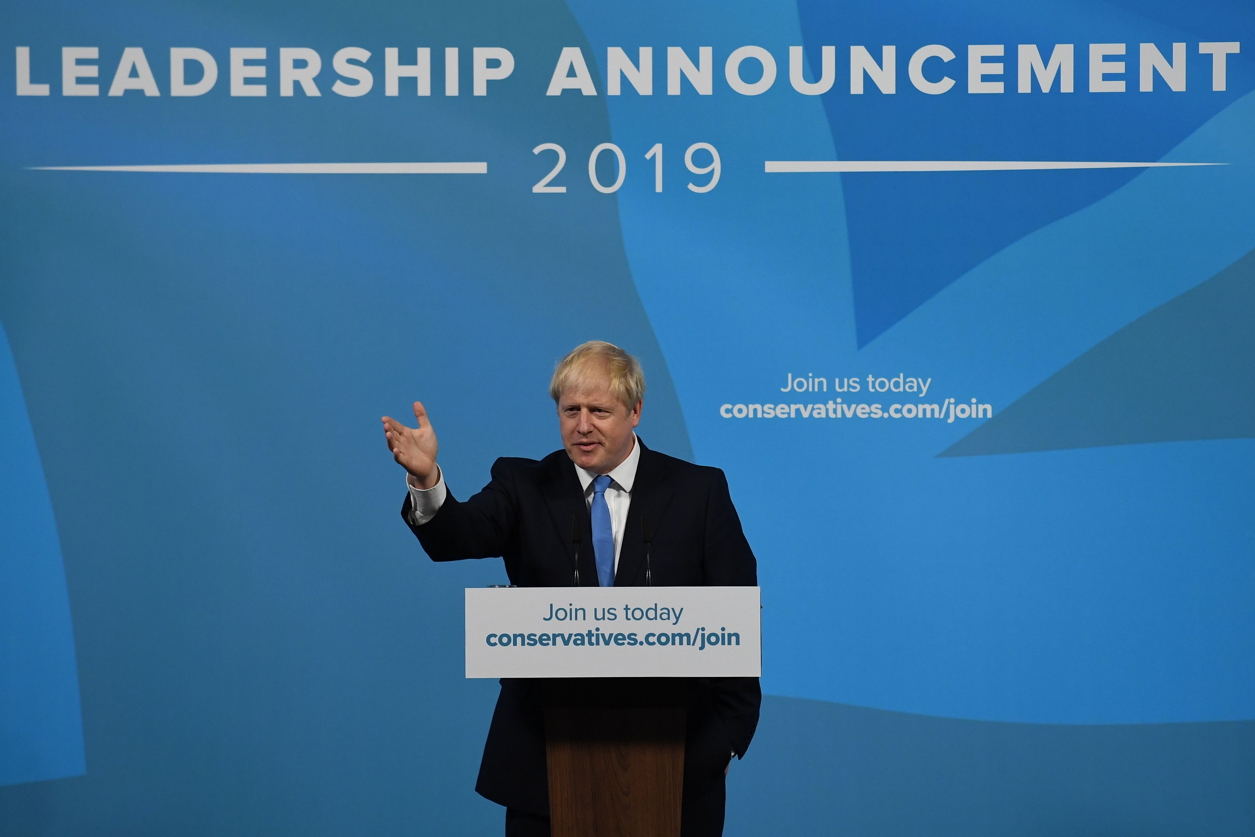 El político Boris Johnson prometió la salida de la UE aunque no exista acuerdo. (Foto Prensa Libre: AFP)