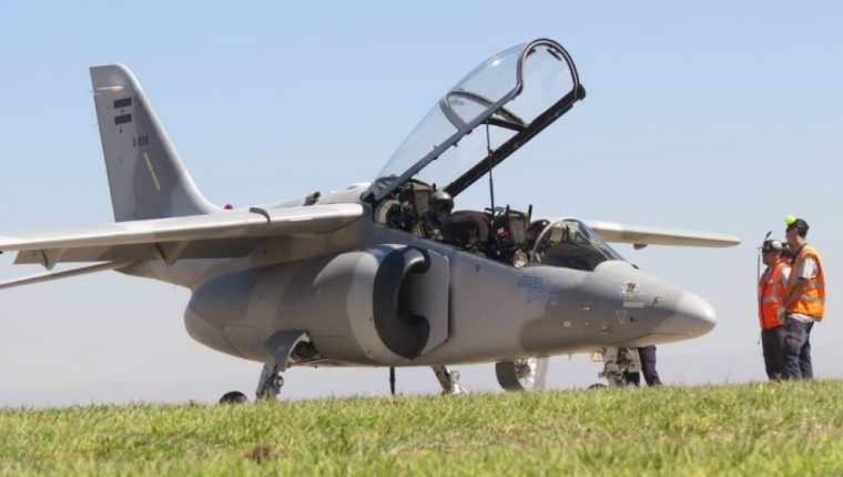 El avión Pampa III fue presentado en Argentina en diciembre del 2018. (Foto Prensa Libre: Fuerza Aérea de Argentina)