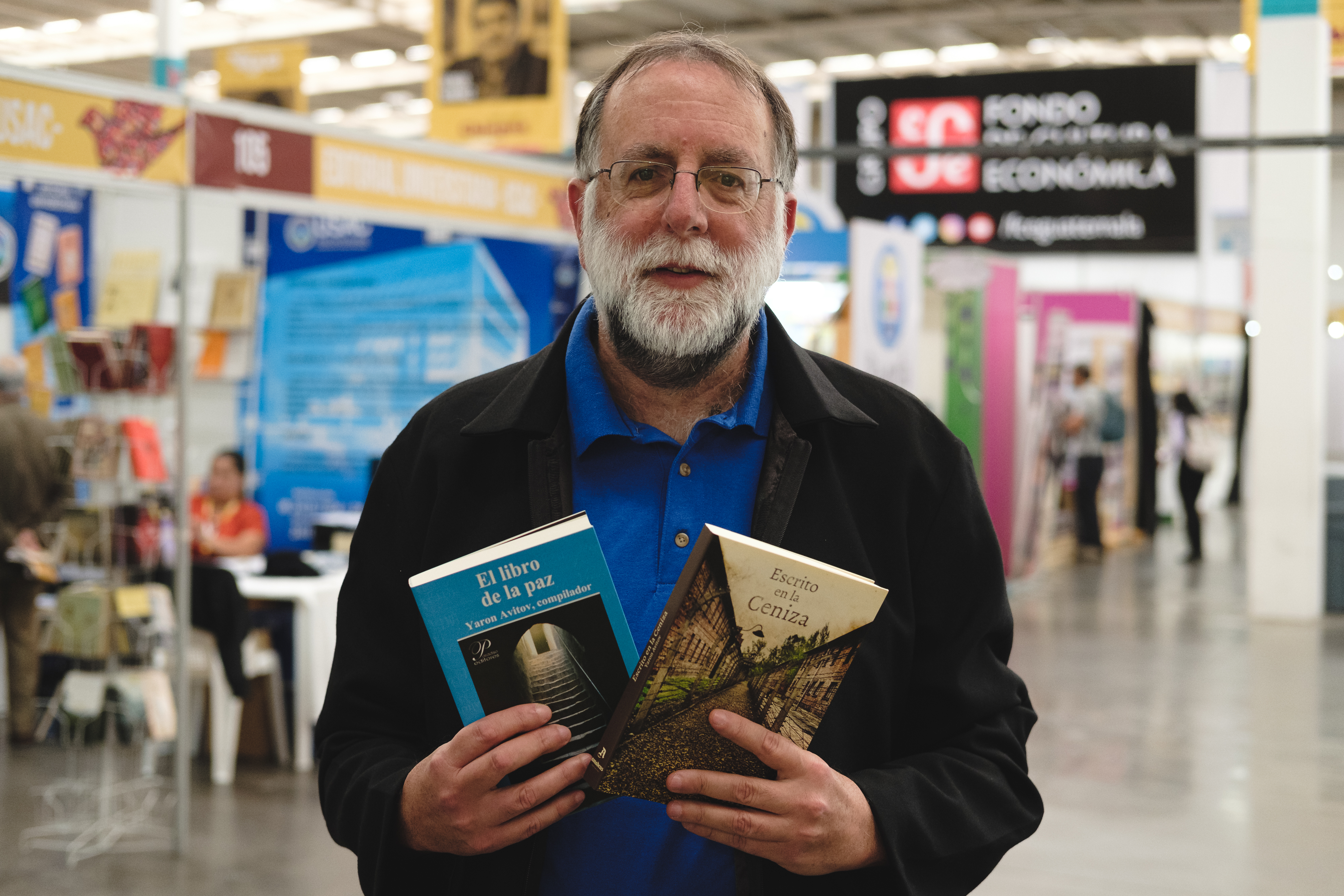 Yaron Avitov asistió a la Filgua 2019. (Foto Prensa Libre: José A. Ochoa)