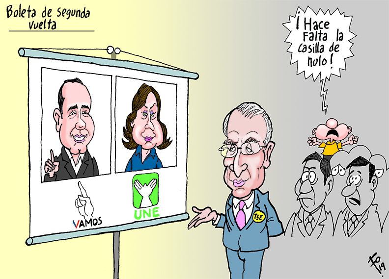 Personajes: Alejandro Giammattei, Sandra Torres y Julio Solórzano.