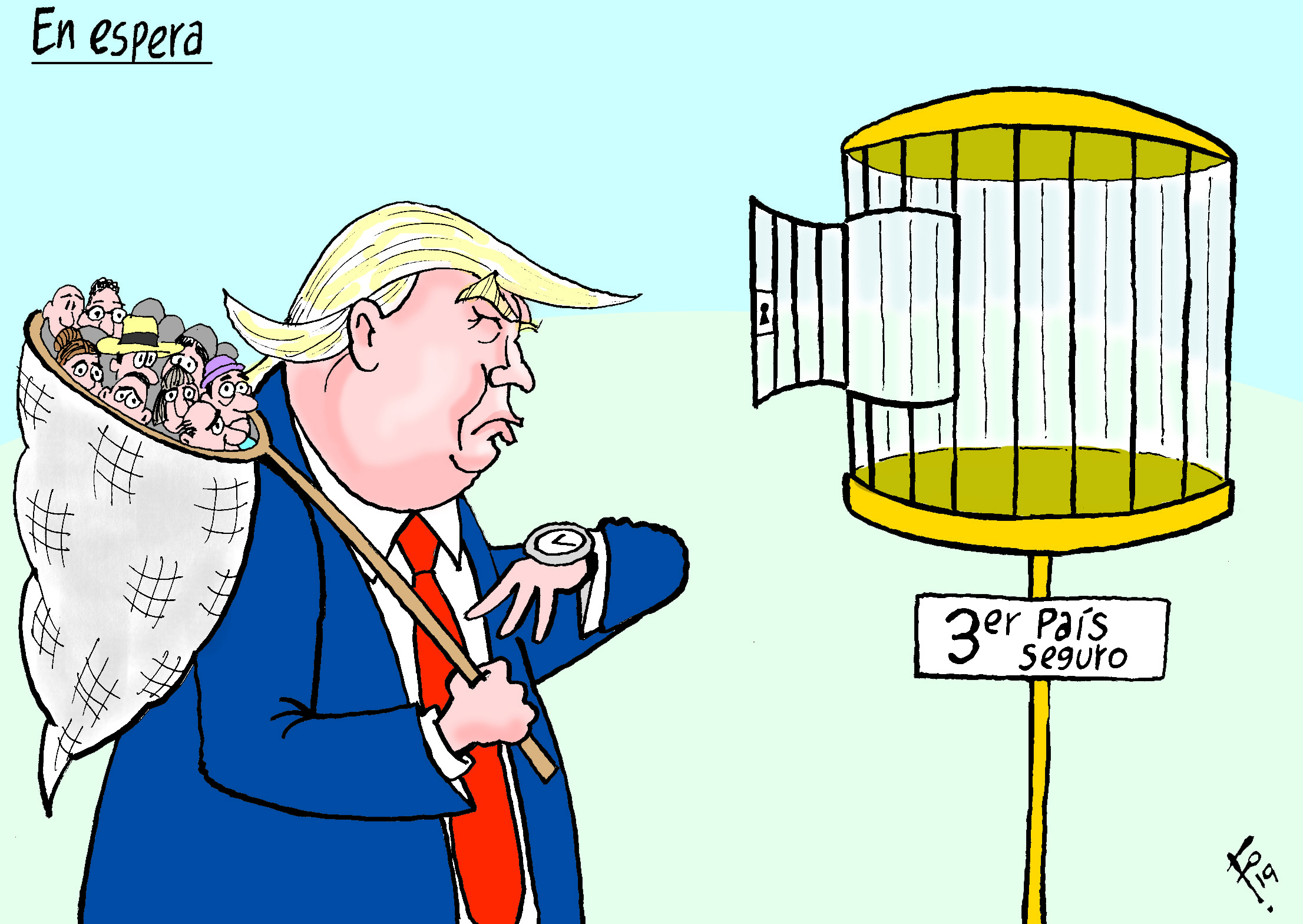 Personaje: Donald Trump.