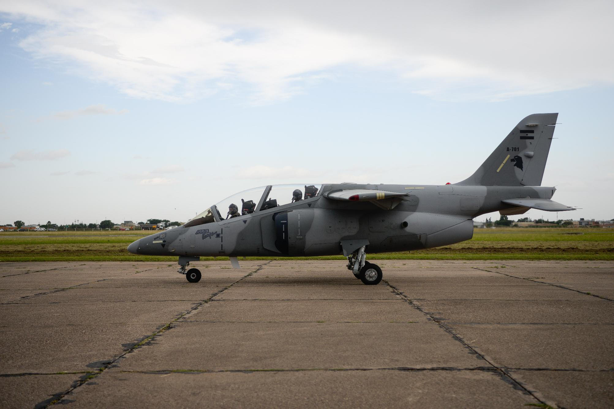 El avión Pampa III fue presentado en Argentina en diciembre del 2018. (Foto Prensa Libre: Fuerza Aérea de Argentina)