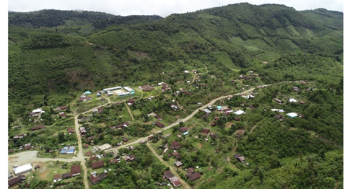 Santa Clara, Chajul, Quiché, se ubica en medio de las montañas, por lo que vecinos temen deslizamientos ante lo sismos. (Foto Prensa Libre: Cortesía Conred)