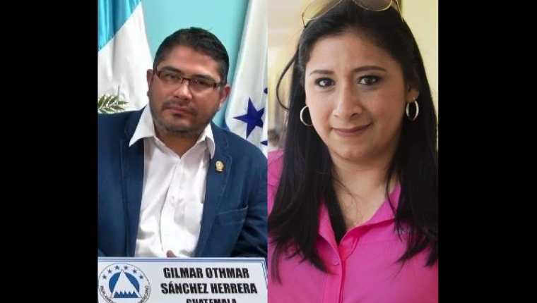 Gilmar Othmar Sánchez Herrera y Eva Nicolle Monte Bac. (Fotos Guatevisión/Hemeroteca y @EvaMontegt).
