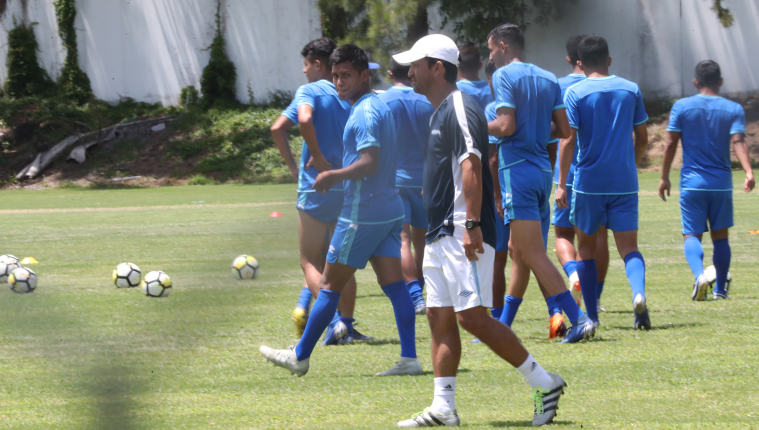 La Selección Sub 23, dirigida por Érick González, se medirá el miércoles a Costa Rica. (Foto Prensa Libre: Francisco Sánchez)