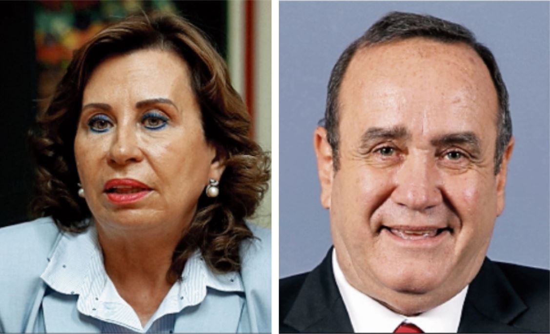 Sandra Torres y Alejandro Giammattei se disputarán la presidencia de la República en la segunda vuelta electoral del 11 de agosto. (Foto Prensa Libre: Creación propia)