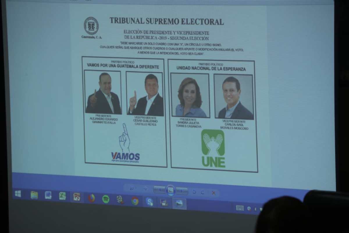 Torres y Giammattei eligen su lugar en la papeleta para las votaciones en segunda vuelta