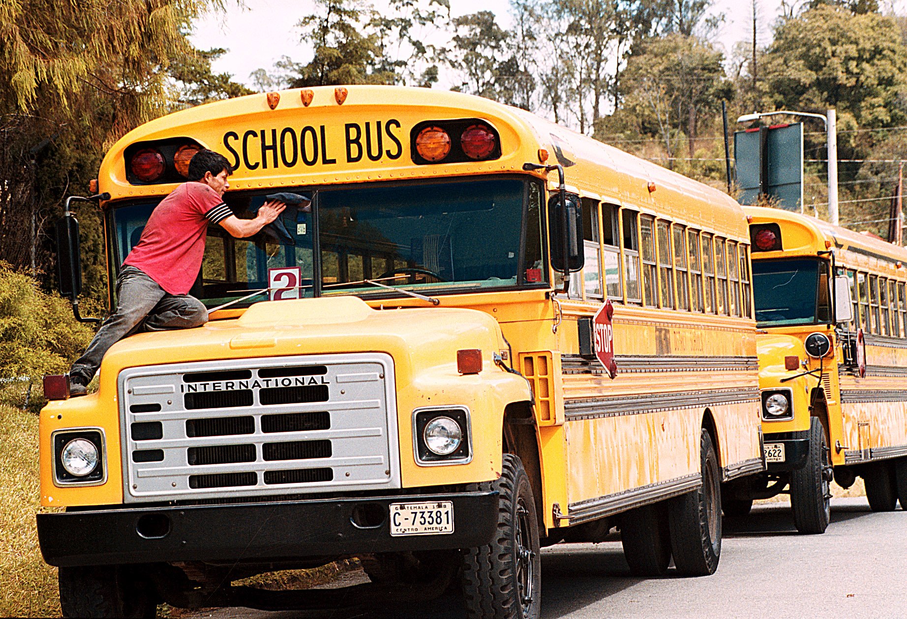 Emetra verificará que los buses escolares cumplan con los requisitos para circular.(Foto Prensa Libre: Hemeroteca PL)