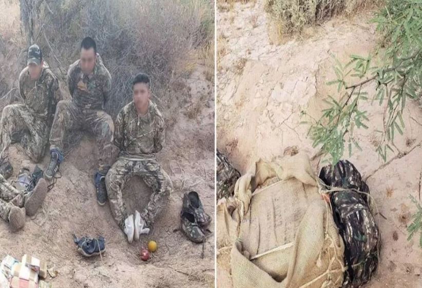 Agentes fronterizos capturaron a supuestos "burros" cuando transportaban droga hacia Estados Unidos. (Foto Prensa Libre: La Opinión)