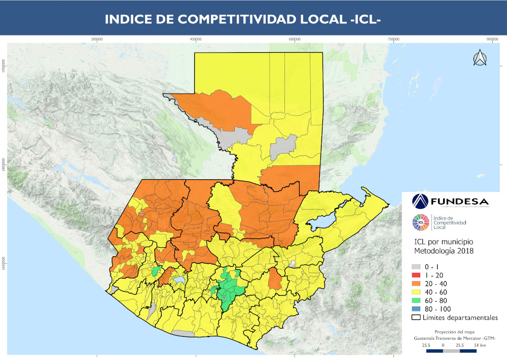 El Índice de Competitividad Local (ICL) identificó las brechas en 12 pilares y la evaluación de los indicadores. (Foto Prensa Libre: Fundesa)