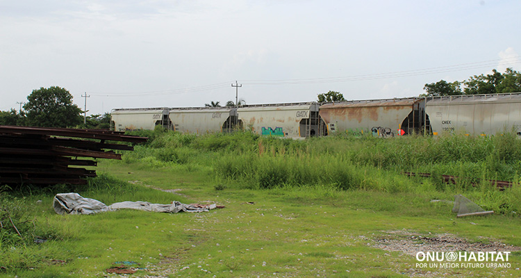 Las instalaciones del anterior Ferrocarril del Sureste. (Foto Prensa Libre: Cortesía ONU-Habitat)