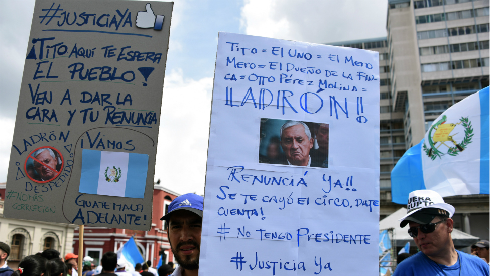 La "Primavera Chapina" provocó la renuncia de presidente Otto Pérez Molina.