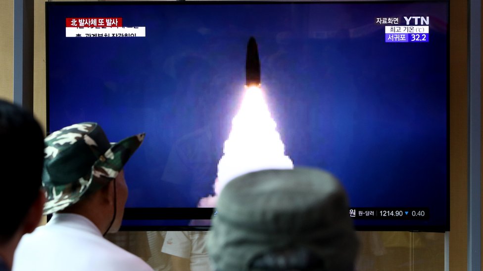 Corea del Norte dice que los lanzamientos de misiles son una advertencia hacia EE.UU. y Corea del Sur. GETTY IMAGES