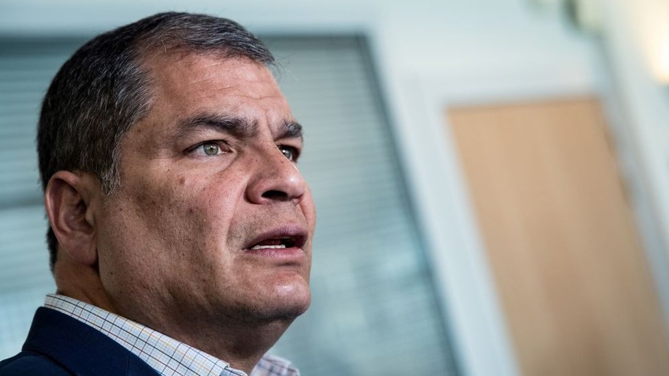 Correa reside en Bélgica desde que dejó la presidencia de Ecuador en mayo de 2017. AFP