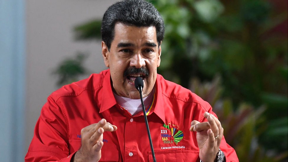 Maduro tiene pocos aliados internacionales. Cuando el gobierno de Trump lideró a principio de este año los esfuerzos para que se reconociera al líder Juan Guaidó como presidente legítimo de Venezuela, 60 países se sumaron. Foto:Getty Images