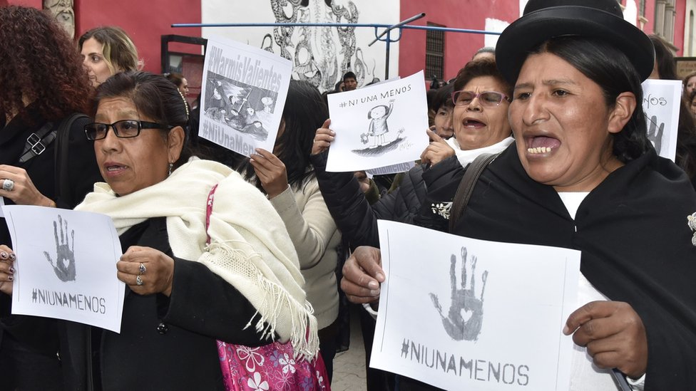 Las mujeres en Bolivia están alzando su voz contra la violencia machista.