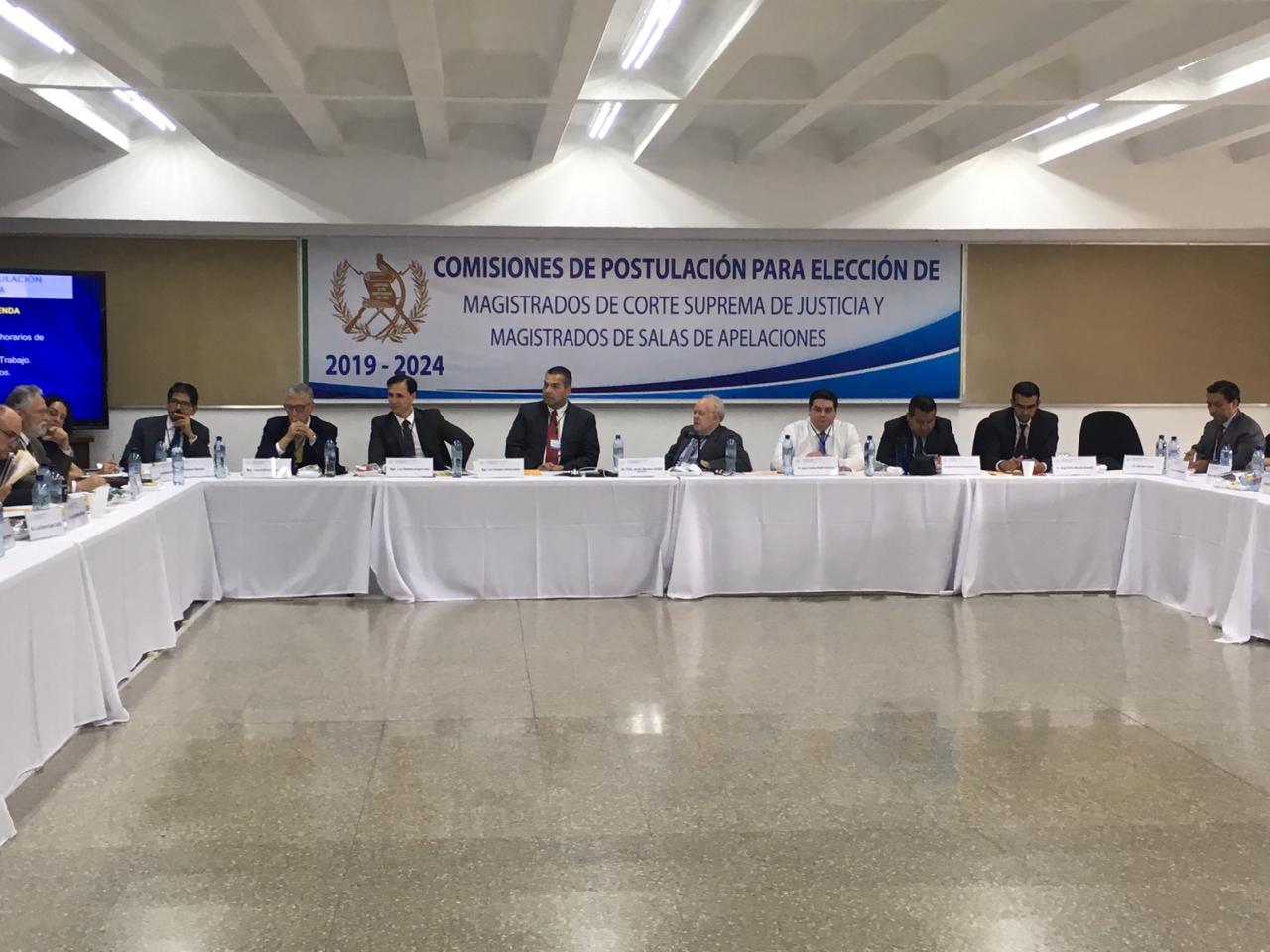 Primera reunión de la Comisión de Postulación para Corte Suprema de Justicia. (Foto Prensa Libre: Juan Carlos Pérez) 