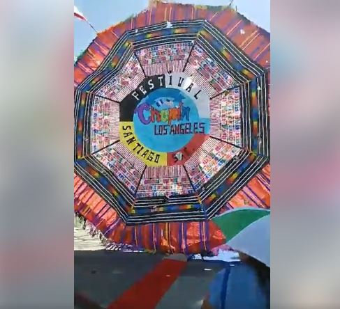 Guatemaltecos volaron un barrilete en Estados Unidos, para evocar sus costumbres (Foto Prensa Libre: Cortesía)