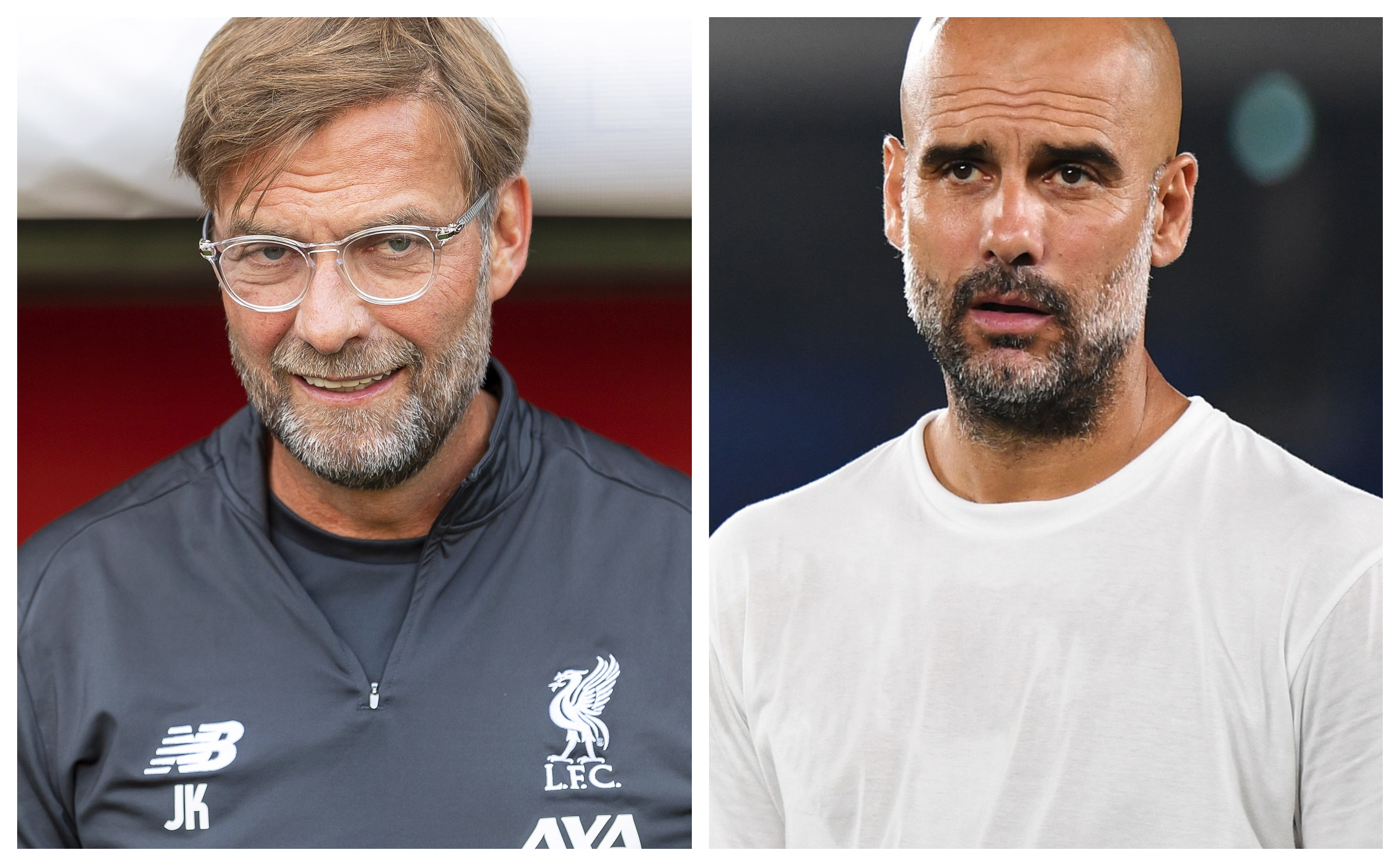 Klopp y Guardiola, son de los mejores técnicos que hay en la actualidad en Inglaterra. (Foto Prensa Libre: AFP y EFE)