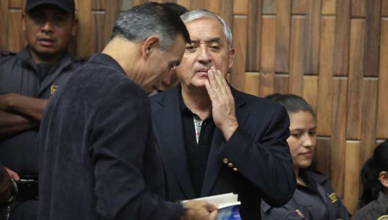 Juan de Dios Rodríguez y Otto Pérez figuran en este nuevo caso de corrupción. (Foto Prensa Libre: Hemeroteca PL)