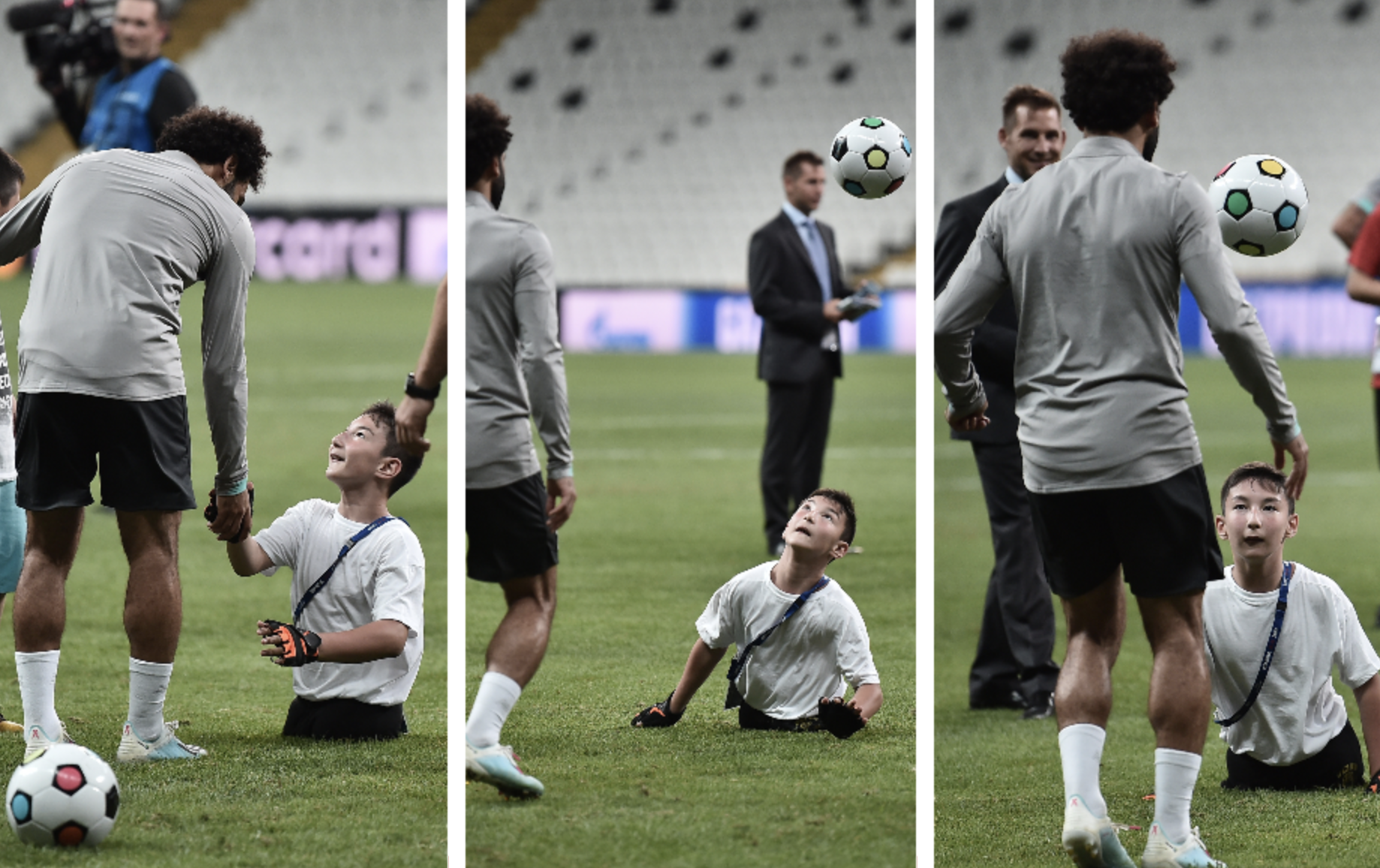 Ali, el niño sin piernas que se ganó el corazón del egipcio Mohamed