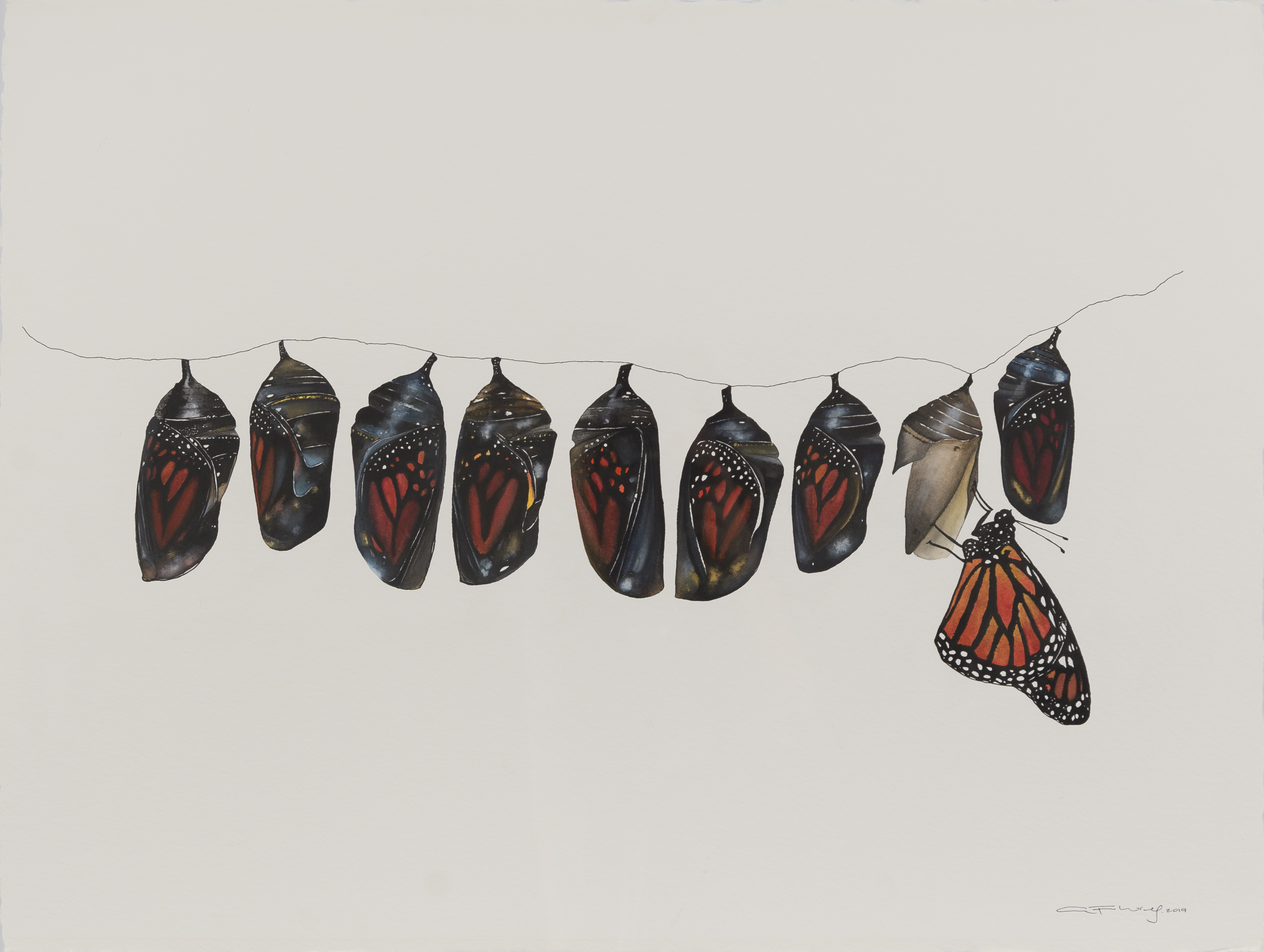 Obra titulada 'Dar carita' de la artista Alejandra Flores. (Foto Prensa Libre: cortesía Fundación Junkabal)