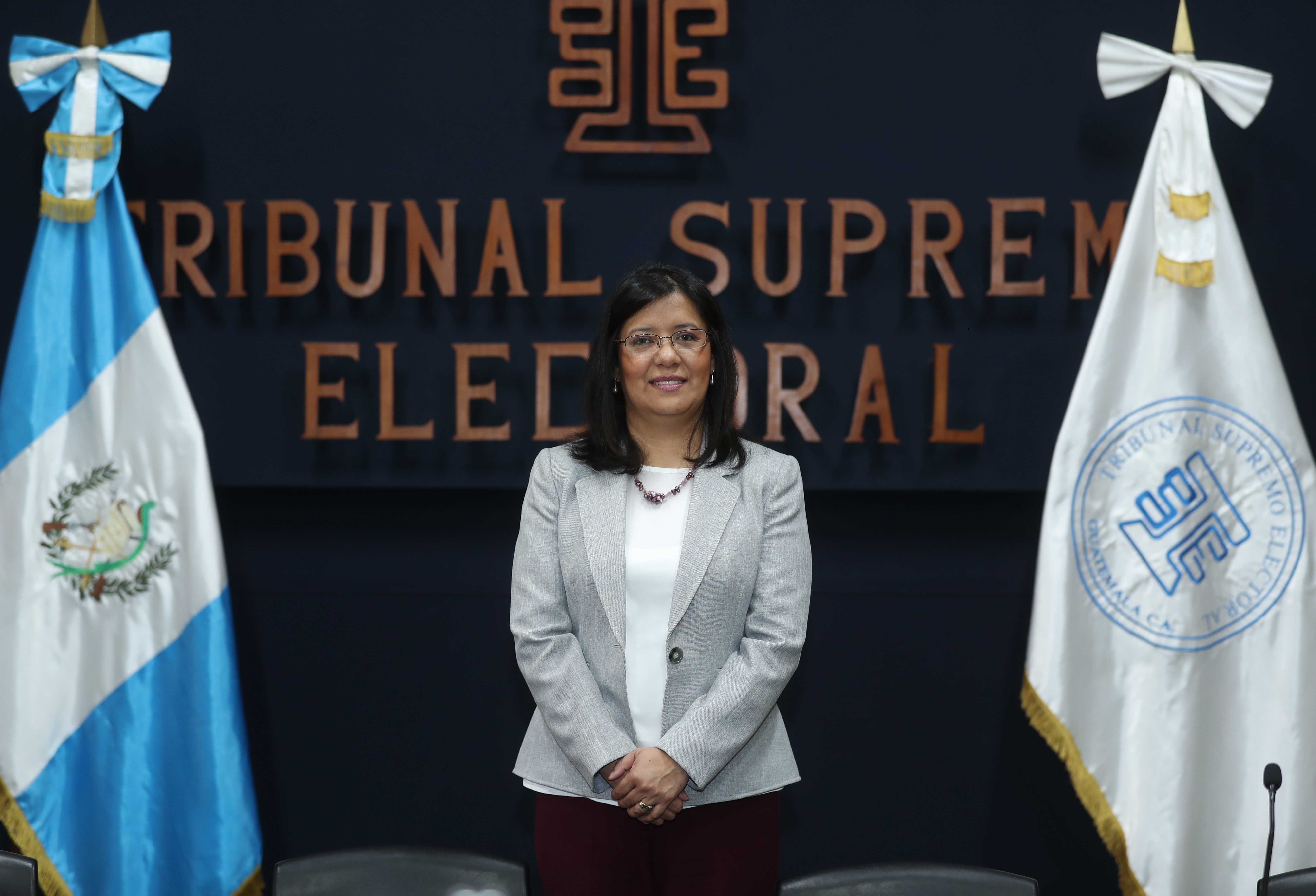 Claudia Rojas, directora de Voto en el Extranjero del Tribunal Supremo Electoral, TSE. Fotografía: Esbin García.