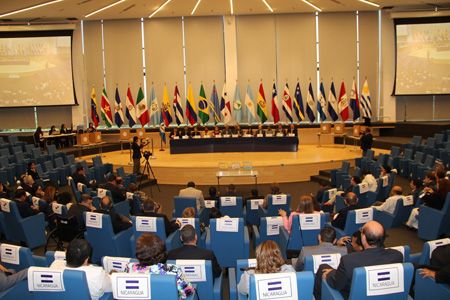 Hemiciclo del Parlamento Centroamericano. (Foto Prensa Libre: Parlacén).