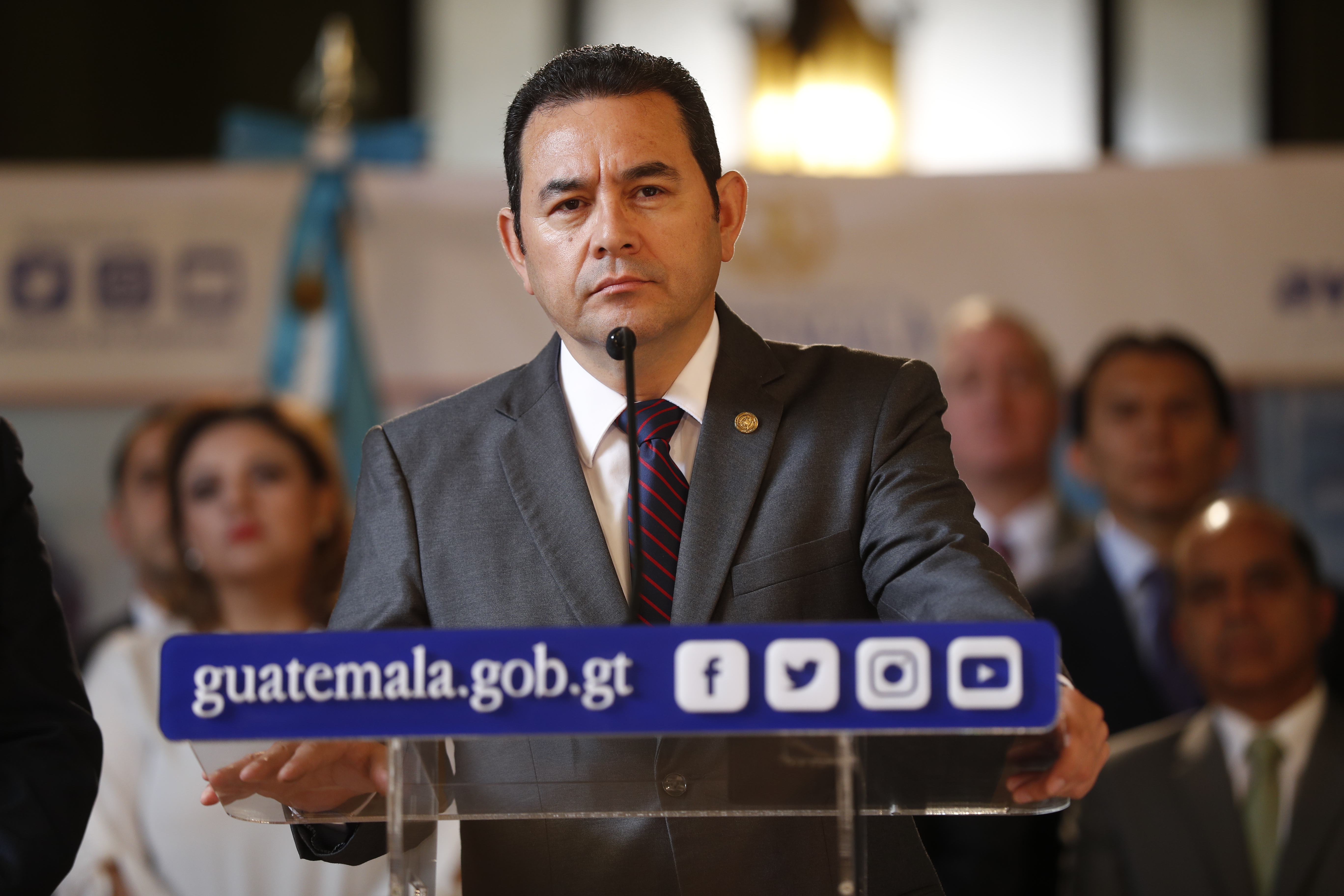 El presidente Jimmy Morales dejará el cargo como uno de los peores calificados de la era democrática. (Foto Prensa Libre: Esbin García)