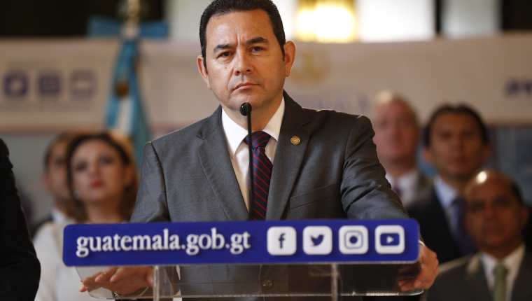 El presidente Jimmy Morales dejará el cargo como uno de los peores calificados de la era democrática. (Foto Prensa Libre: Esbin García)