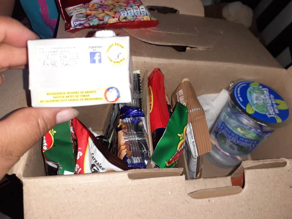 Estas son las raciones que la Conred entregó a la Municipalidad de San Juan Ostuncalco. (Foto Prensa Libre: Cortesía) 