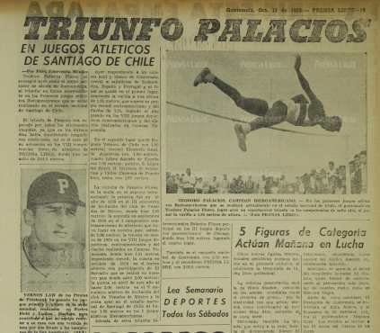 En 1960 fue campeón iberoamericano. 