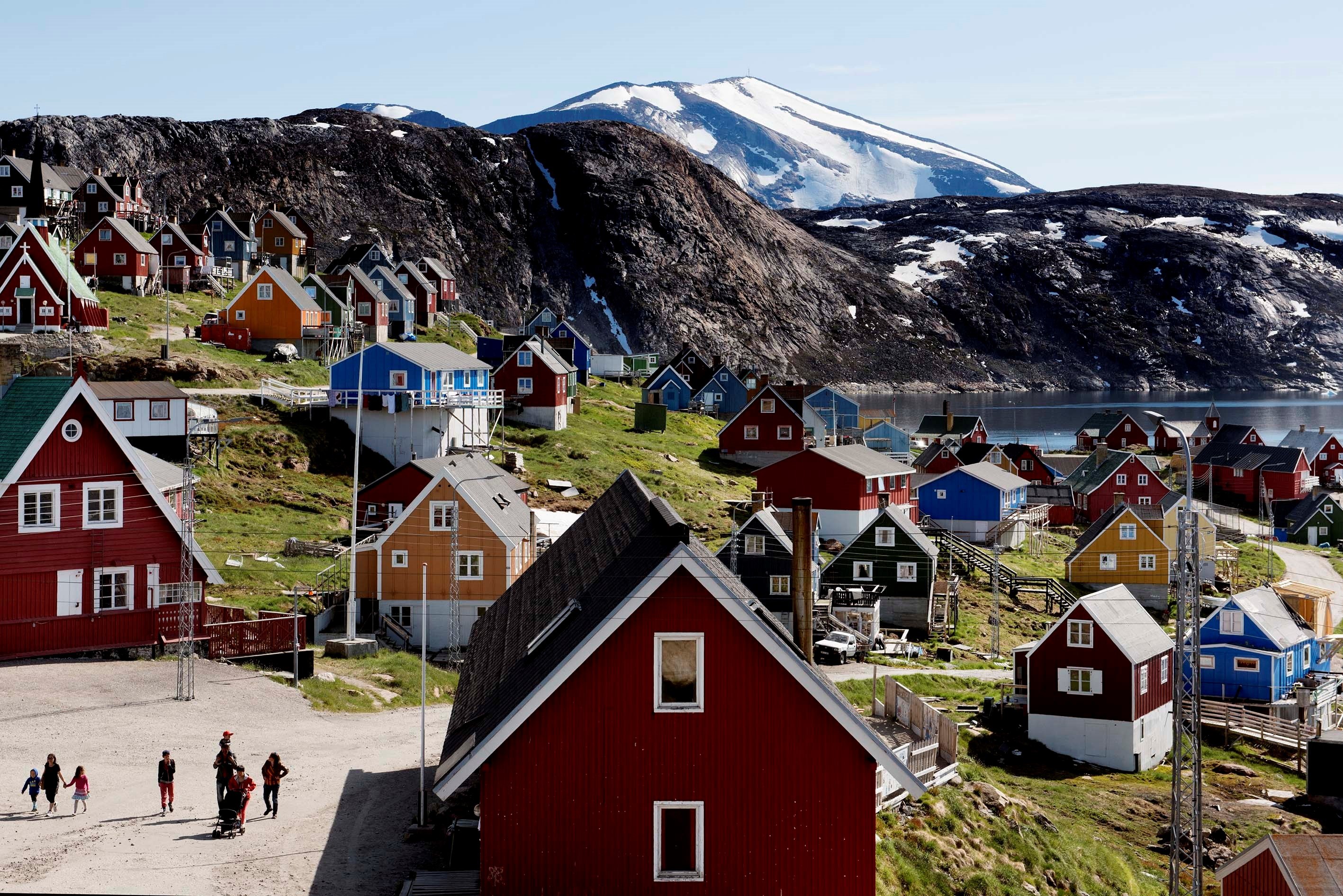 La localidad de Upernavik, al oeste de Groenlandia. (Foto Prensa Libre: EFE)