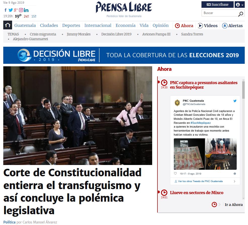 Suplantan nombre de Prensa Libre para difundir noticia falsa sobre elecciones en Guatemala