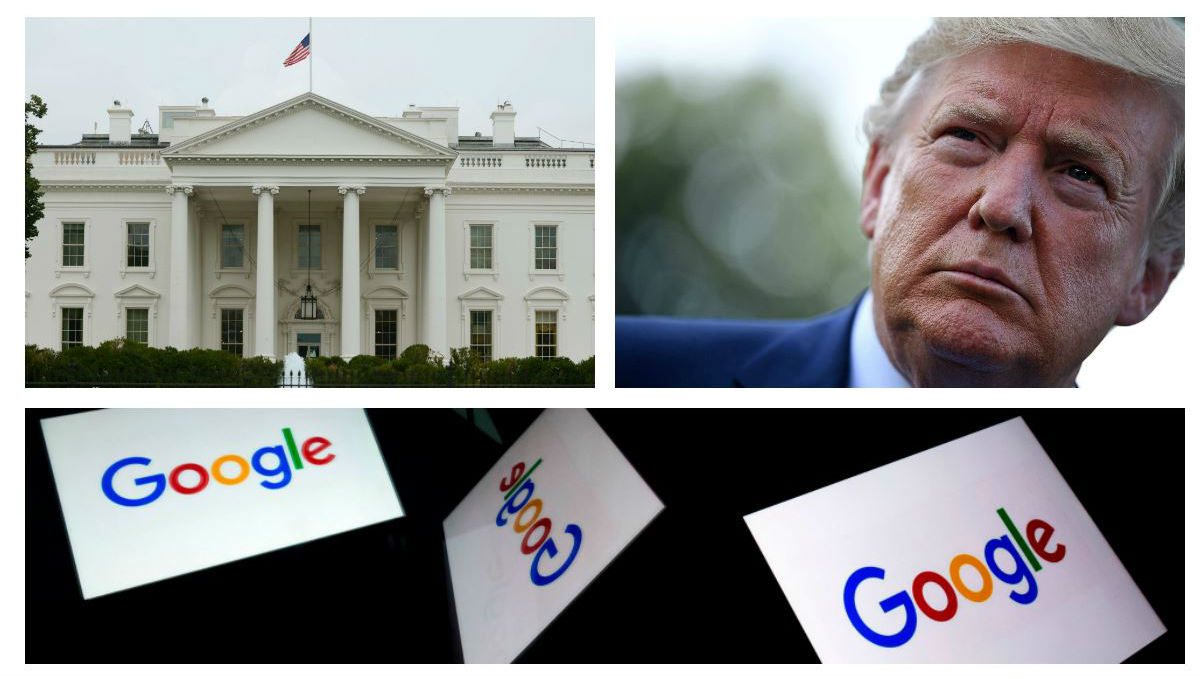 Donald Trump acusa a goolge de perjudicarlo en las elecciones presidenciales. (Foto Prensa Libre: AFP)