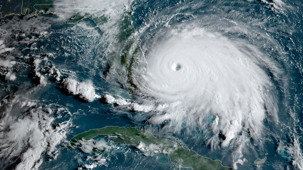 El huracán Dorian es el más poderoso que ha azotado a las Bahamas desde que se tiene registro. Foto: NOAA