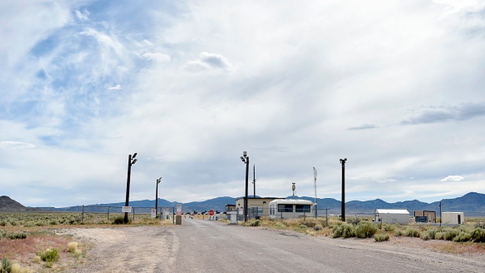 El Área 51 en el condado de Lincoln, Nevada, se ha prestado a múltiples teorías conspirativas. Foto:Getty Images