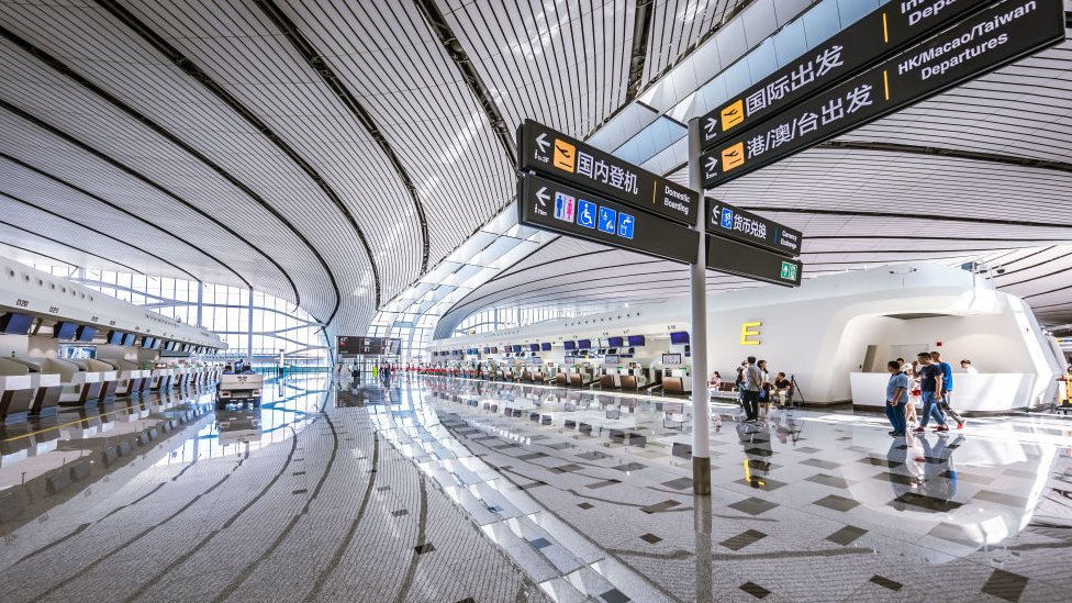 El nuevo mega aeropuerto de China mide 700.000 metros cuadrados. Foto: Getty Images
