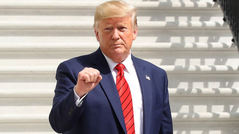 Trump enfrenta la posibilidad de tener que salir del poder antes del fin de su mandato. Foto: Getty Images