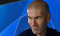 Real Madrid's French coach Zinedine Zidane leaves after giving a press conference at the Valdebebas training complex in the outskirts of Madrid, on September 30, 2019, on the eve of the UEFA Champions league Group A football match against Club Brugge. (Photo by PIERRE-PHILIPPE MARCOU / AFP)