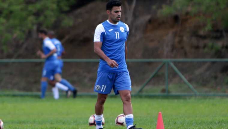 Fotografía de archivo del 21 de mayo de 2019 que muestra al capitán de la selección de Nicaragua, Juan Barrera. (Foto Prensa Libre: EFE)