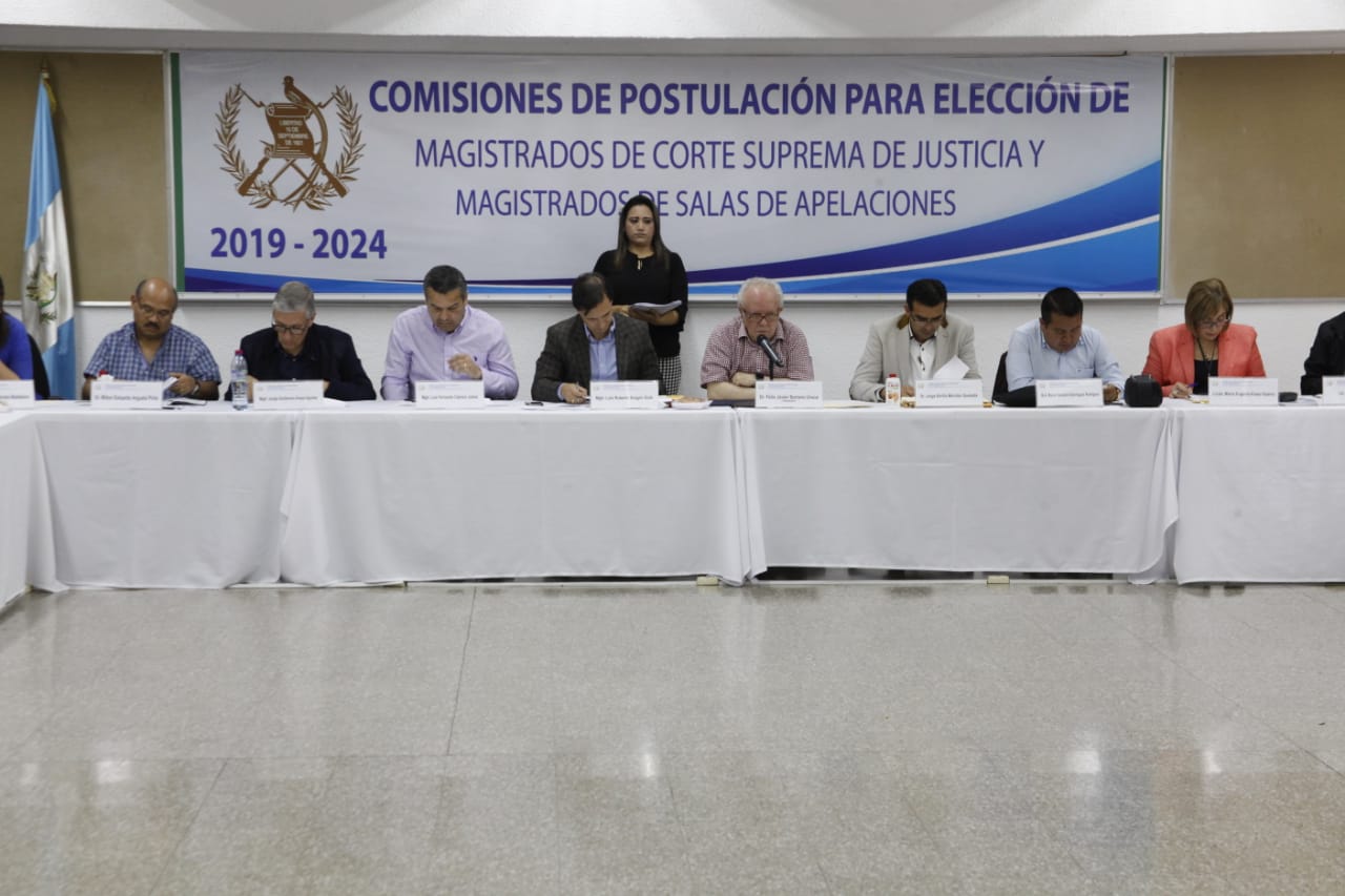 Comisiones de Postulación para magistrados de la Corte Suprema de Justicia y de Apelaciones  (Foto Prensa Libre: Hemeroteca PL)