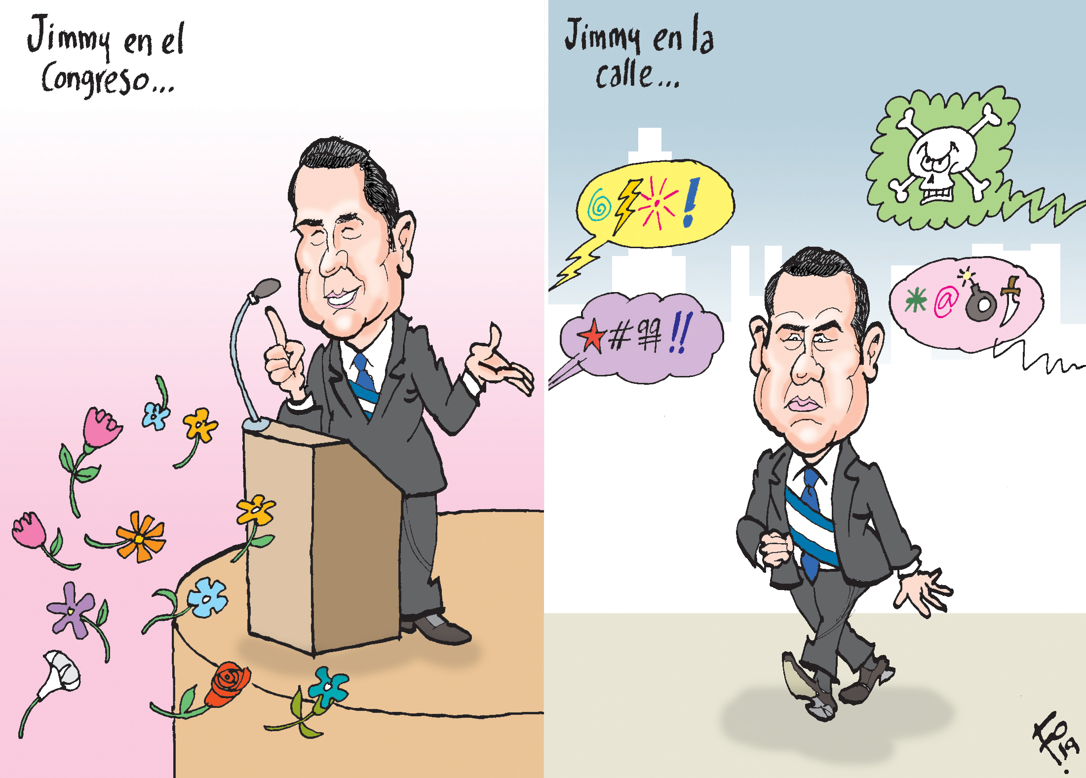 Personaje: Jimmy Morales.