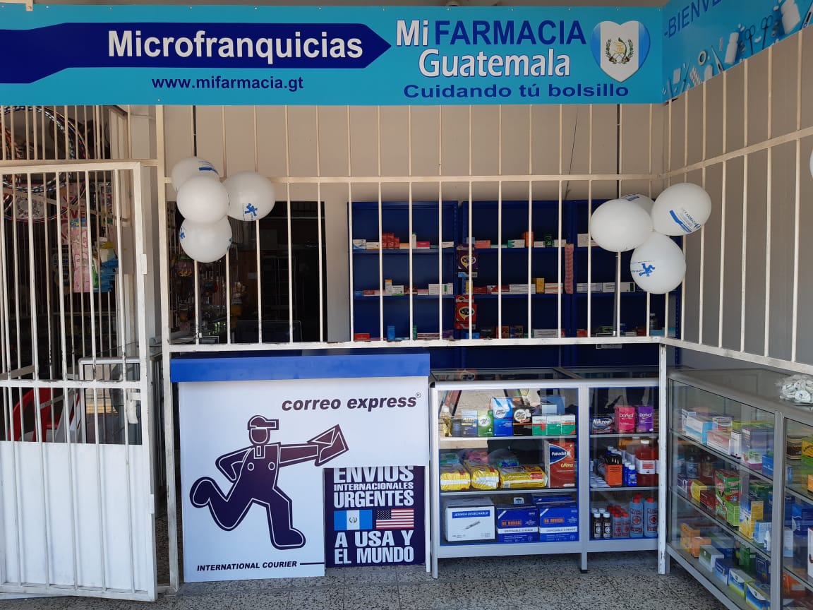 La microfranquicia Mi Farmacia Guatemala fue creada en el 2019 y consta la unión de varios negocios. (Foto, Prensa Libre: Cortesía).