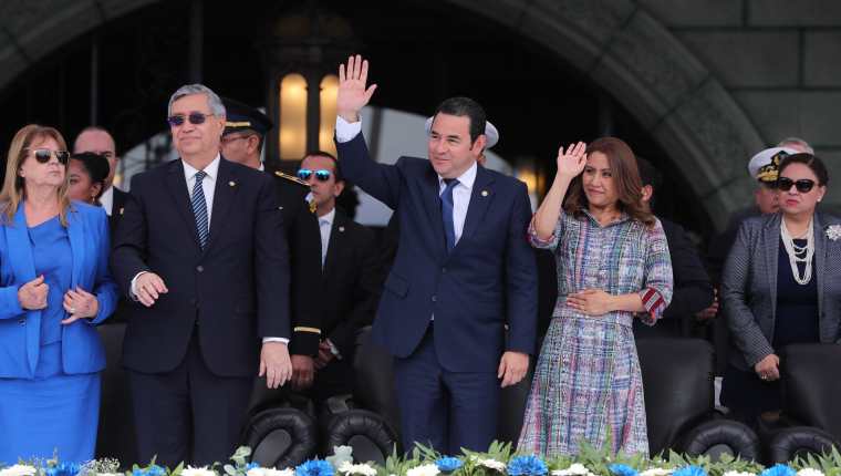 Jafeth Cabrera, vice presidente y Jimmy Morales, presidente, se incorporarán al Parlacén (Fot Prensa Libre: Hemeroteca PL)