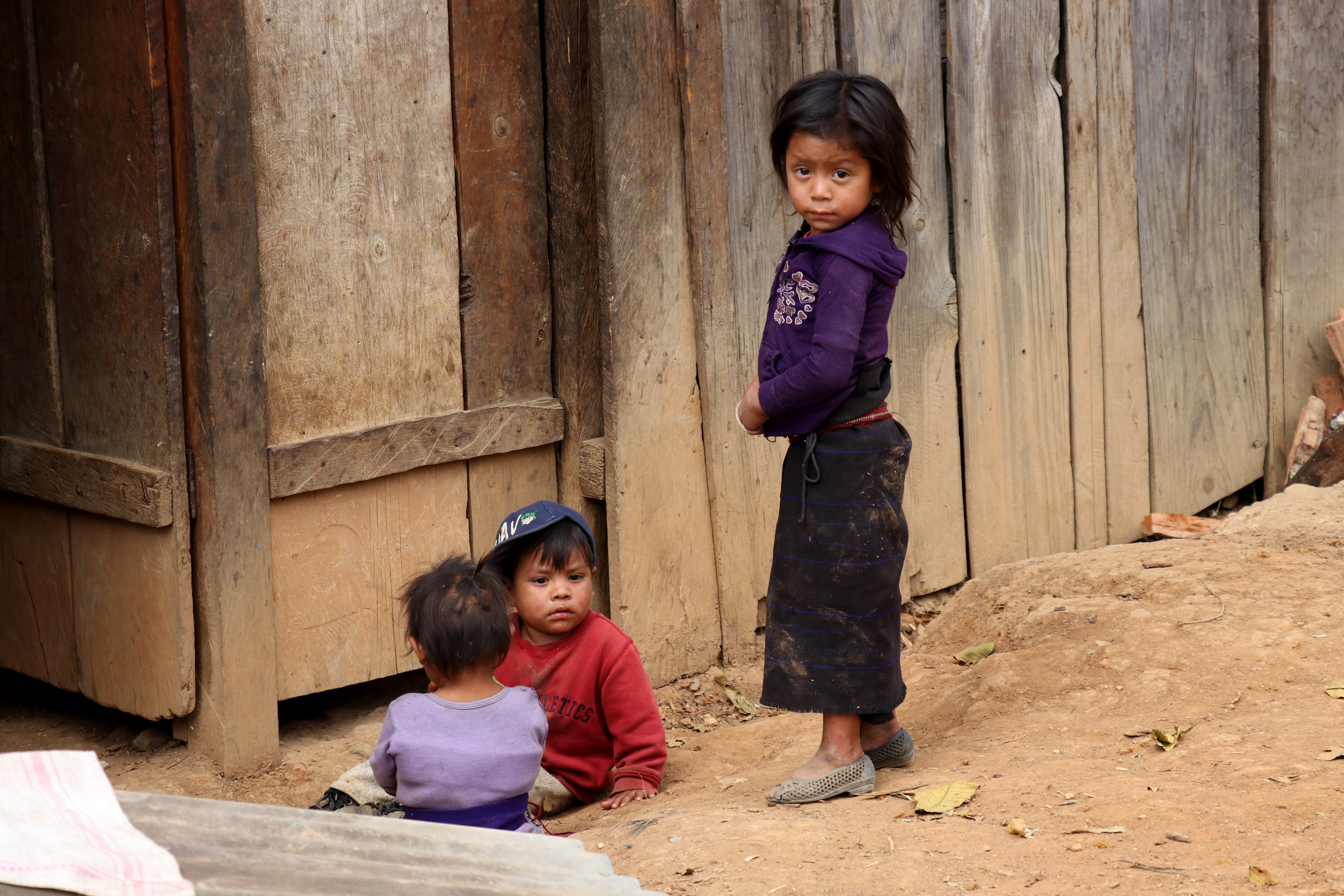 Niños de Huehuetenango son afectados por la desnutrición crónica y aguda. (Foto Prensa Libre: Mike Castillo)