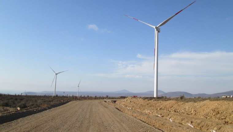 El Parque Eólico Los Cururos tiene una capacidad instalada de 109,6 MW, cuenta con 57 aerogeneradores. (Foto Prensa Libre: Grupo Cobra)