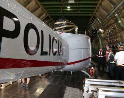 Retornan los cinco helicópteros de la PNC que fortalecerán la lucha contra el narcotráfico