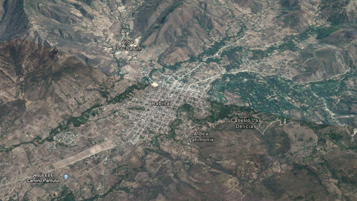 Paulina Cruz fue asesinada a pocos metros de sus casa en una comunidad de Rabinal, Baja Verapaz. (Foto: Google Maps)